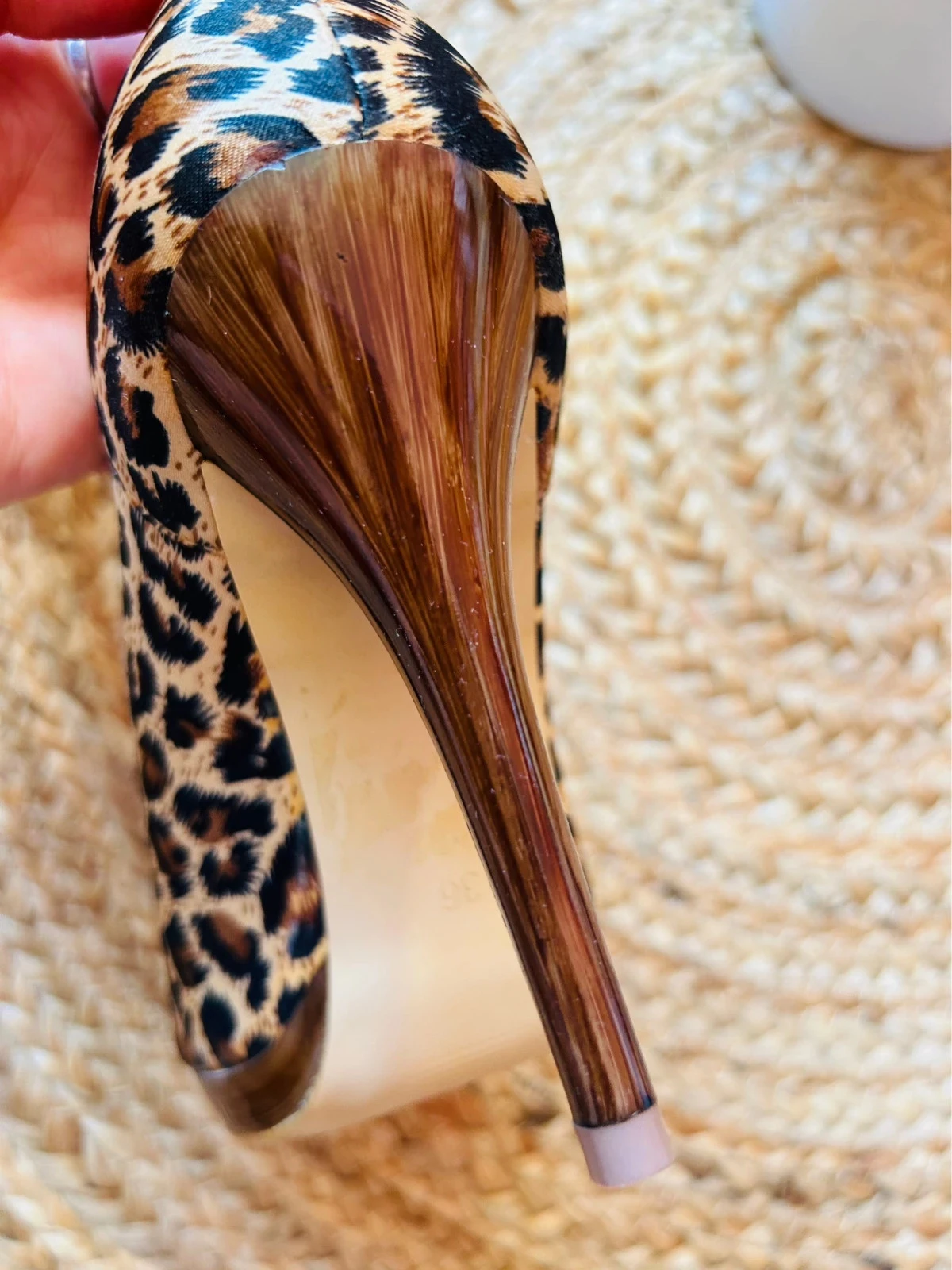 👠🐆Glamour Chic Leopard Glamour Chic EU36 Glam Elegant Leopard Peep Toe Heels UK3🐆👠 – photo 14